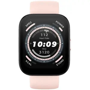 Comparateur de prix : Amazfit Bip 5 46 mm Montre connectée Bluetooth Rose (Pastel Pink)
