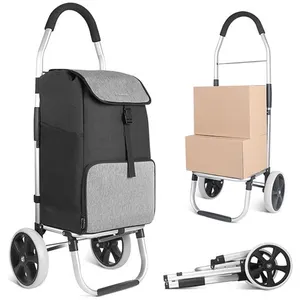 Comparateur de prix : Inateck Chariot de Courses Pliable Caddie Course 41L à Grandes Roues S...