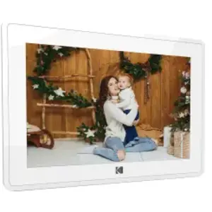 Cadre photo numérique Kodak RCF-106H Wifi - Mémoire interne 16Go Blanc pas cher