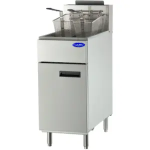 Friteuse Gaz Professionnelle Haut Rendement - 3 Brûleurs - Atosa pas cher