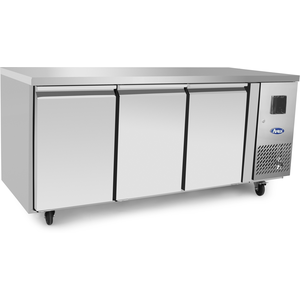 Table Réfrigérée Négative Inox 3 Portes Profondeur 600 Atosa pas cher