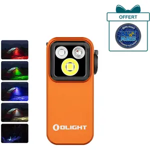 Olight Oclip Pro S | Lampe gilet tactique 600 lm avec lumières RVB et ... pas cher
