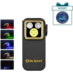 Olight Oclip Pro S | Lampe gilet tactique 600 lm avec lumières RVB et ... pas cher