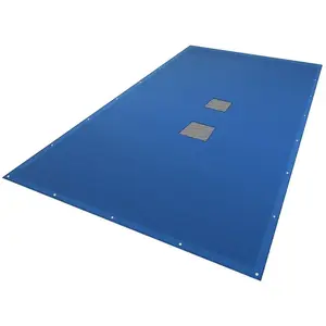 VOUNOT® Bâche piscine 4x7m avec oeillets alu et filet d'écoulement - D... pas cher