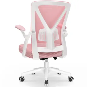 AIIBOT Chaise Bureau Pivotante à 360° Fauteuil de Coiffeuse,Hauteur d'Assise Réglable,Capacité 110 kg, pour la Maison/Le Bureau crème pas cher