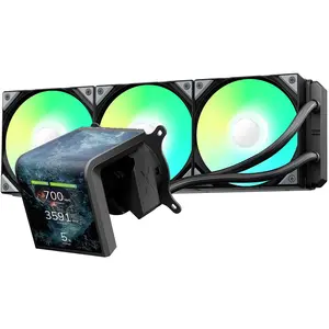 Comparateur de prix : TRYX PANORAMA SE ARGB 360 Komplett-Wasserk?hlung 3D-AMOLED-Display - 360mm (L-P360L-AM3M-G0K)