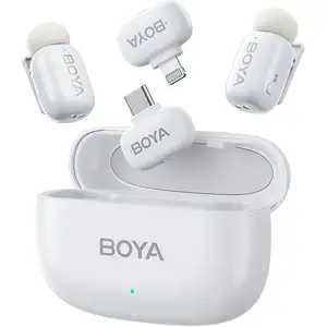 Boya MINI-13 2,4 GHz micro sans fil Ultra-Mini 2TX+2RX, blanc pas cher