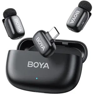 Boya Mini 2-02 Microphone sans fil à pince USB-C, noir