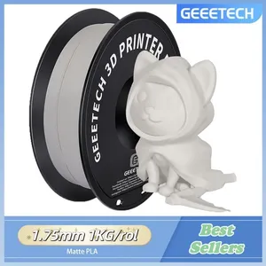 GEEETECH Imprimante 3D Filament PLA Mat 1.75mm 1KG Blancs Simples Cons...Vendu parcdiscount