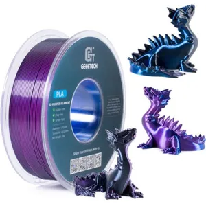 Geeetech soie PLA Filament 1.75mm 1KG Imprimante 3D 3 Couleurs Bleu Violet+NoirVendu parcdiscount