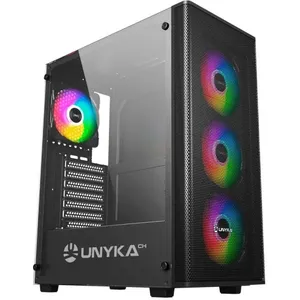 UNYKAch Gaming Mir 100 Bureau Noir, Transparent pas cher