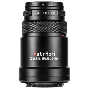 Astrhori 25mm F2.8-16 Fuji X noir (plein format) pas cher