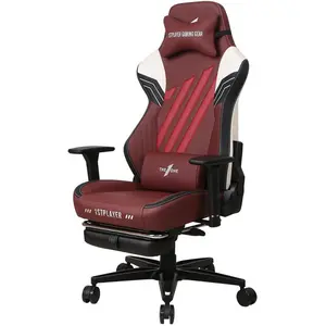 1stplayer Duke-Fr-Bkwhre, Chaise gaming, Blanc, Rouge, Noir