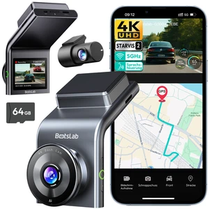 BOTSLAB G300H Plus Dashcam 4K Caméra Embarquée Voiture Avant Arrière |... pas cher