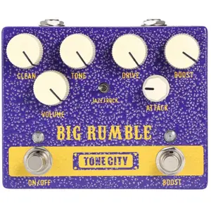 Comparateur de prix : Tone City Big Rumble Pédale D'effet Overdrive / Boost