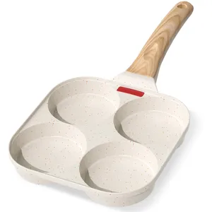 Comparateur de prix : YASHE Poêle à 4 Trous pour Crêpes, Poêle Antiadhésive pour  ufs, Poêle...