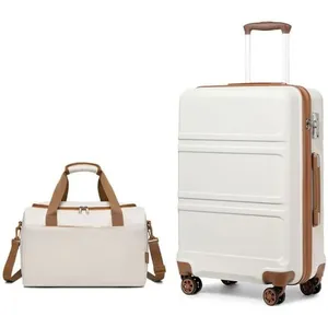 Kono Ensemble de Valises Légères en ABS rigide avec Serrure TSA + Sac ...Vendu parcdiscount