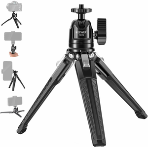 NEEWER Mini Trépied de Table en Métal avec Rotule 360°, Support de Prise de Vue Verticale et Poignée, Trépied de Voyage Portable avec Vis 1/4" pour Caméra Smartphone...Vendu parrakuten