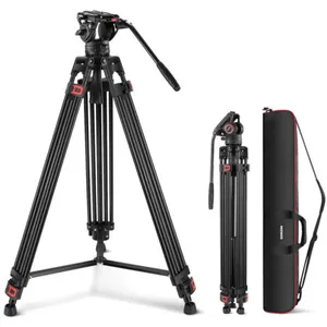 Neewer TP74 Trépied vidéo pro avec tête fluide 188cm pas cher