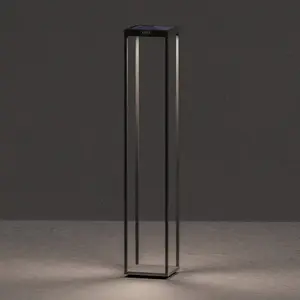 KLEWE Lampe solaire LED RADIA MEGA, anthracite, 110 cm, aluminium IP65Vendu parluminaire