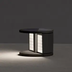 KLEWE Lampe solaire à LED SWING, anthracite, Ø 20 cm IP65Vendu parluminaire