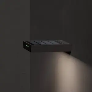 KLEWE Applique murale LED solaire ALA WALL, anthracite, aluminium, IP6...Vendu parluminaire