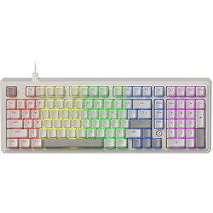 AJAZZ AK980 Clavier mécanique filaire à 98 %, Disposition QWERTY US, M...
