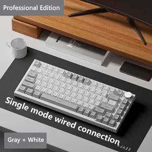 AJAZZ AK820 Clavier mécanique filaire de jeu Switch rouge Gris Blanc B...
