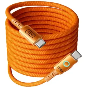 Câble USB C INIU 100W USB-C/USB-C 2M leopard Orange pas cher