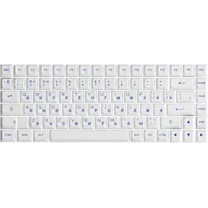 AKKO Blue on White Cyrillic Keycap Set (84-key) pas cher