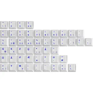 Blue on White ISO Spare Keycap(49-key)