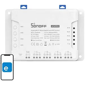 Sonoff - Interrupteur connecté WiFi et 433 Mhz 4 canaux (M0802010004) pas cher