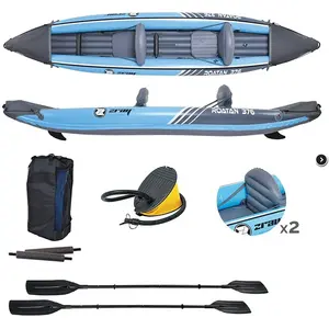 Comparateur de prix : Kit kayak gonflable 2 places Roatan avec rames et gonfleur - Zray TU