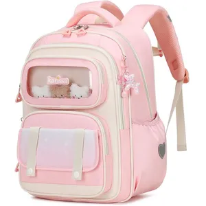 LIUXZN Cartable Primaire pour Filles Sac à Dos Ergonomique pour Enfant... pas cher