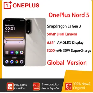Comparateur de prix : Smartphone OnePlus Nord 5 8 Go/256 Go Phantom Grey