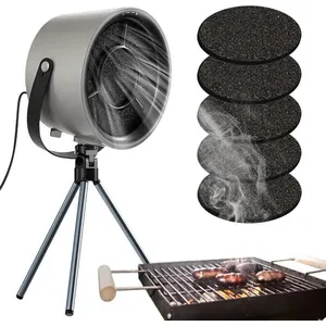 Hotte de Cuisine Portative - YNKKVRE - Ventilateur d'Extraction - 3 Vitesses - 5 Filtres - Design Léger