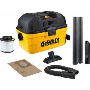 DEWALT Toolbox Wet/Dry Vac DXV15T, Boîte à Outils 15L Aspirateur Sec/Humide, Jaune/Noir pas cher