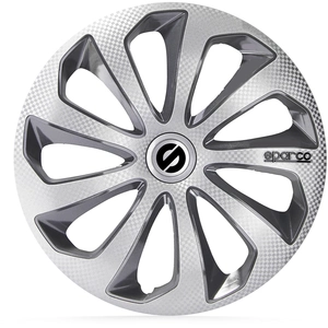 Comparateur de prix : Sparco Enjoliveurs Sicilia 14 pouces ABS argent / gris lot de 4