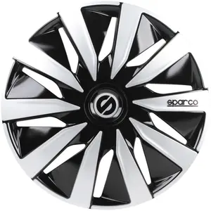 Comparateur de prix : Quantum energy SPARCO 4 Enjoliveurs Lazio 14" Noir et Argent