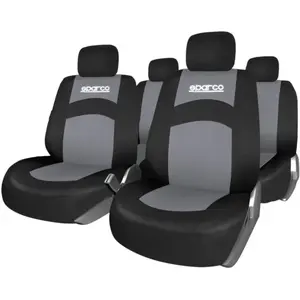 Comparateur de prix : Jeu Complet De Housses Universelles Voiture Sparco Noir Et Gris