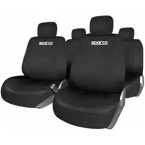 Comparateur de prix : SPARCO Housse de siège universelle - 100% Polyester Noir (Ref: SPS402BK)