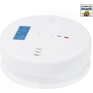 Détecteur de monoxyde de carbone (avec écran LCD)Vendu parcdiscount