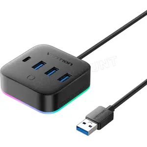 Hub Vention 5 ports USB 3.0 5 Gbps modèle CHZBC avec USB-C PD