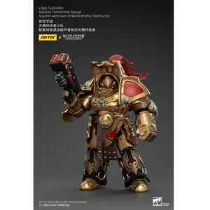 Comparateur de prix : Warhammer The Horus Heresy figurine 1/18 Legio Custodes Aquilon Terminator Squad Aquilon with twin-linked Adrathic Destructor 14  - Joy Toy (CN) Figur
