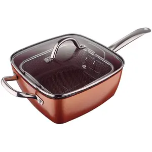 Comparateur de prix : Poêle à frire avec panier san ignacio cuivre aluminium forgé (24 x 24 x 9,5 cm)