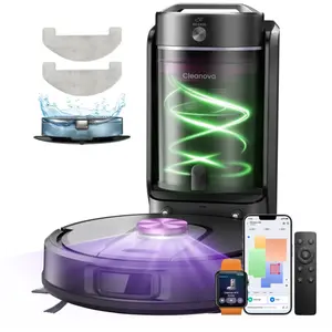 Vactidy Cleanova W15-Robot Aspirateur Laveur-Station sans Sac Vidange ... pas cher