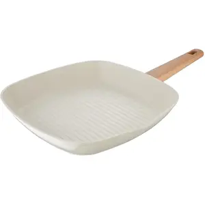 Bergner NATURALLY poêle à griller naturel sable 28 cm pas cher