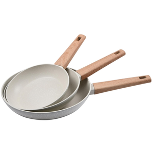 Lot de 3 poêles à frire naturally bergner pas cher