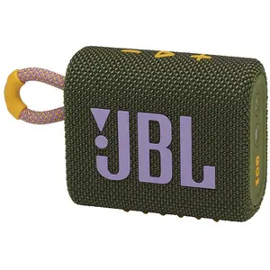 Comparateur de prix : Enceinte portable étanche sans fil Bluetooth JBL Go 3 Vert et Logo Violet