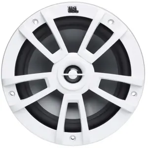 JBL Stage Marine Haut Parleur étanches 8" (200mm) - 375 Watts Deux Voies Haut-parleurs Marins pour Bateau - Enciente encastrables d'extérieur résistants aux UV et à l'eau salée - Couleur : BlancVendu parkaufland